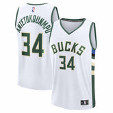 Giannis Antetokounmpo Milwaukee Bucks Youth Fast Break Replica Player Jersey - Association Edition - White discount