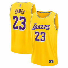 LeBron James Los Angeles Lakers Youth Fast Break Replica Player Jersey - Icon Edition - Gold outlet