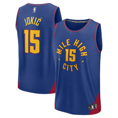 Nikola Jokic Denver Nuggets Youth Fast Break Replica Player Jersey sale - Statement Editi- Blue on sale