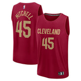 Donovan Mitchell Cleveland Cavaliers Youth Fast Break Replica Player Jersey sale - Icon Editi- Wine discount