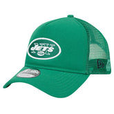 New York Jets New Era 9FORTY A-Frame Trucker Adjustable Hat - Green on sale