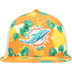 Miami Dolphins New Era Citrus 9FIFTY Trucker Snapback Hat - Orange outlet