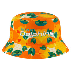 Miami Dolphins New Era Citrus Bucket Hat - Orange discount