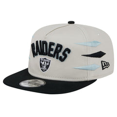Las Vegas Raiders New Era Athletic Golfer Snapback Hat - Stone/Black sale