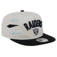 Las Vegas Raiders New Era Athletic Golfer Snapback Hat - Stone/Black sale