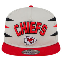 Kansas City Chiefs New Era Athletic Golfer Snapback Hat - Stone/Red sale