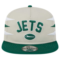 New York Jets New Era Athletic Golfer Snapback Hat - Stone/Green on sale