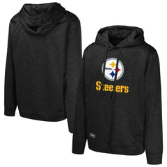 Pittsburgh Steelers Streak Fleece Pullover Hoodie - Black sale