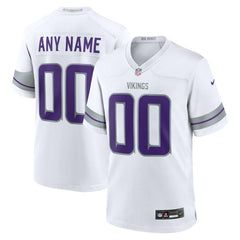Minnesota Vikings Alternate Custom Game Jersey - White for sale
