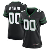 New York Jets Women's Alternate Custom Game Jersey - Legacy Black on sale