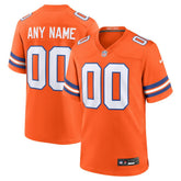 Denver Broncos Mile High Collection 1977 Throwback Custom Game Jersey - Orange sale