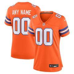Denver Broncos Women's Mile High Collection 1977 Throwback Custom Game Jersey - Orange outlet