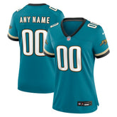Jacksonville Jaguars Women's Prowler Throwback Custom Game Jersey - Teal cheap