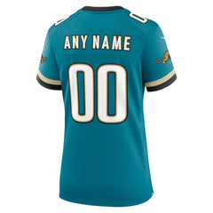 Jacksonville Jaguars Women's Prowler Throwback Custom Game Jersey - Teal cheap