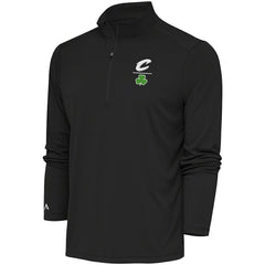 Cleveland Cavaliers Antigua Shamrock Tribute Quarter-Zip Pullover Top sale - Charcoal discount