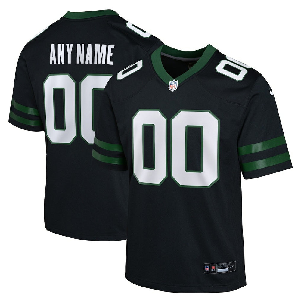 New York Jets Youth Alternate Custom Game Jersey - Black online