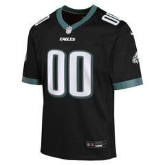 Philadelphia Eagles Youth Alternate Custom Game Jersey - Black for sale