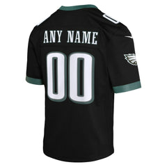 Philadelphia Eagles Youth Alternate Custom Game Jersey - Black for sale
