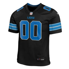 Detroit Lions Youth Alternate Custom Game Jersey - Black outlet