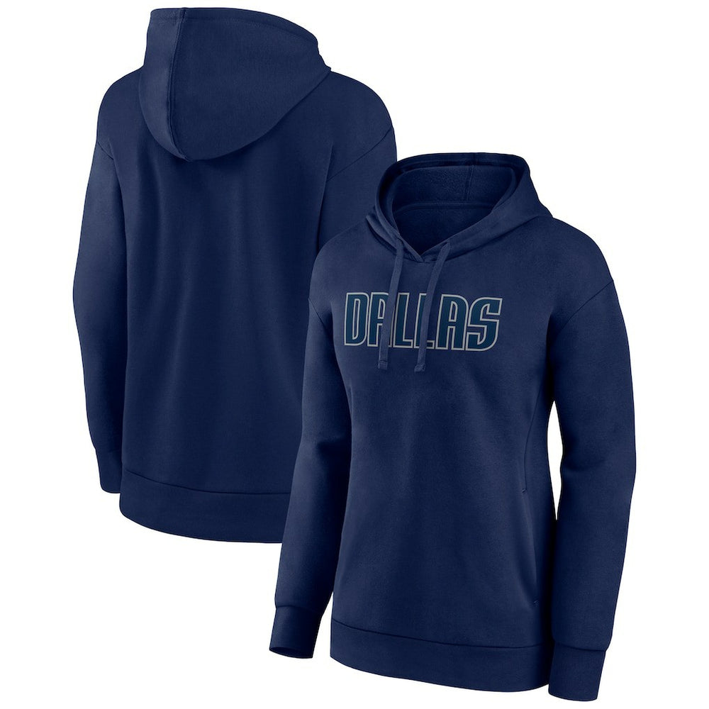 Dallas Mavericks Women's Wordmark Pullover Hoodie sale - Navy on sale