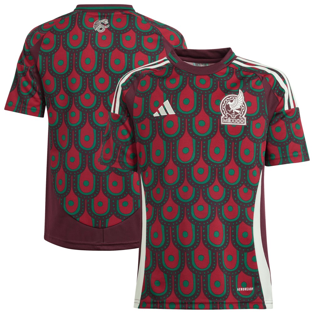 Mexico National Team Youth 2024 Home Replica Jersey - Burgundy cheap