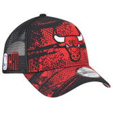 Chicago Bulls Tip Off A-Frame Trucker 9FORTY Adjustable Hat - Black/Red outlet