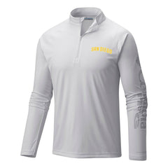 San Diego Padres Terminal Tackle Omni-Shade Raglan Quarter-Zip Pullover Top White