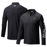 Athletics Terminal Tackle Omni-Shade Raglan Quarter-Zip Pullover Top Black