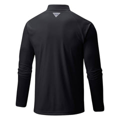 Pittsburgh Pirates Terminal Tackle Omni-Shade Raglan Quarter-Zip Pullover Top Black