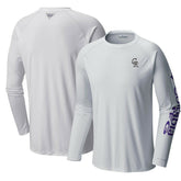 Colorado Rockies Terminal Tackle Long Sleeve T-Shirt White