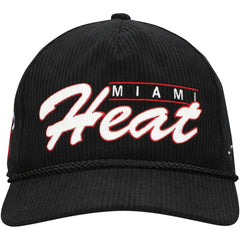 Miami Heat '47 Double Header Sidepatch Cord Hitch Adjustable Hat - Black for sale