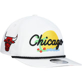 Chicago Bulls Island Oasis Golfer Snapback Hat - White for sale