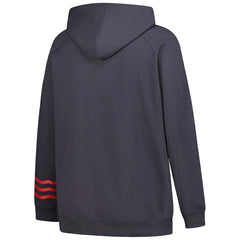 Washington Capitals Fanatics Women's Plus Size Lightweight Fleece Raglan Pullover Hoodie - Charcoal Hoodies