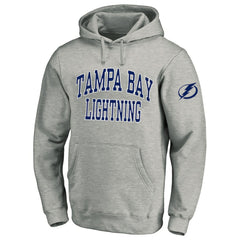 Tampa Bay Lightning Fanatics Big & Tall Fleece Pullover Hoodie - Heather Gray Hoodies