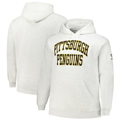 Pittsburgh Penguins Fanatics Big & Tall Fleece Pullover Hoodie - White Hoodies