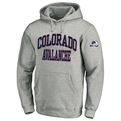 Colorado Avalanche Fanatics Big & Tall Fleece Pullover Hoodie - Heather Gray Hoodies