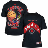 Toronto Raptors Hyperfly Unisex NBA x My Hero Academia All Might Smash T-Shirt - Black sale