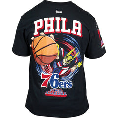 Philadelphia 76ers Hyperfly Unisex NBA x My Hero Academia All Might Smash T-Shirt - Black on sale