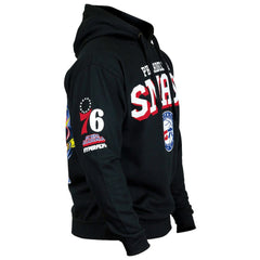 Philadelphia 76ers Hyperfly Unisex NBA x My Hero Academia All Might Smash Pullover Hoodie - Black for sale