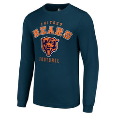 Chicago Bears Starter Long Sleeve T-Shirt - Navy discount
