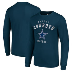 Dallas Cowboys Starter Long Sleeve T-Shirt - Navy outlet