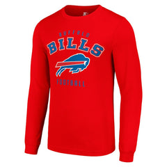 Buffalo Bills Starter Long Sleeve T-Shirt - Red for sale