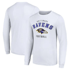 Baltimore Ravens Starter Long Sleeve T-Shirt - White on sale