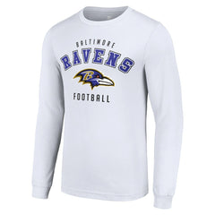 Baltimore Ravens Starter Long Sleeve T-Shirt - White on sale