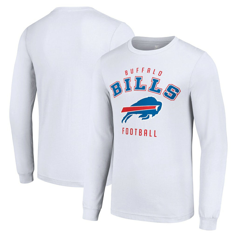 Buffalo Bills Starter Long Sleeve T-Shirt - White sale