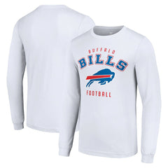 Buffalo Bills Starter Long Sleeve T-Shirt - White sale