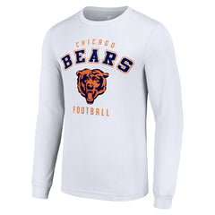 Chicago Bears Starter Long Sleeve T-Shirt - White on sale