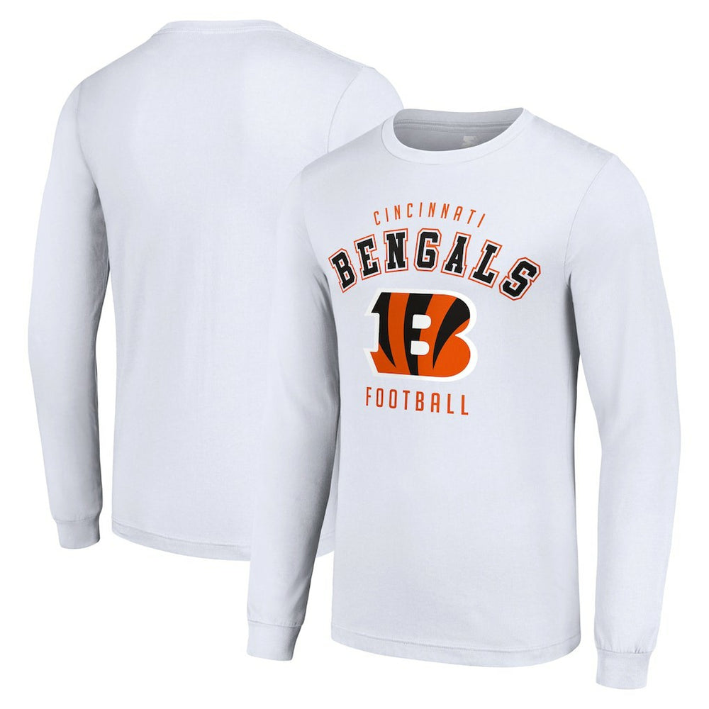 Cincinnati Bengals Starter Long Sleeve T-Shirt - White discount