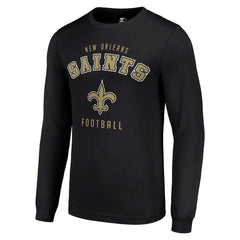 New Orleans Saints Starter Long Sleeve T-Shirt - Black discount