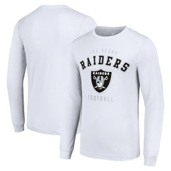 Las Vegas Raiders Starter Long Sleeve T-Shirt - White cheap